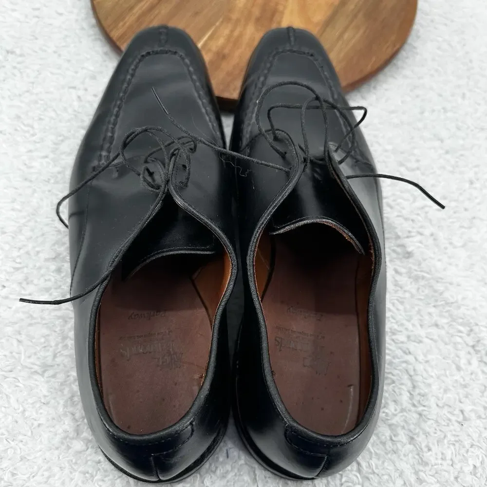 Allen Edmonds Parkway Leather Shoe Mens‎ 10 D Black Leather Lace up Split Toe